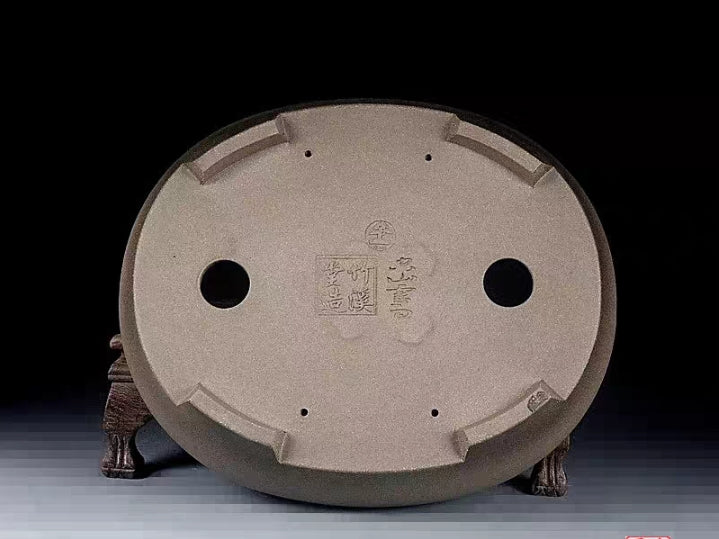 Quality oval bonsai pot - 30 cm