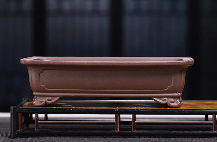 Beautiful rectangular bonsai pot - 28cm