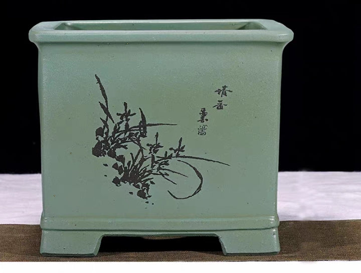 Beautiful cascade bonsai pot - 24.5cm