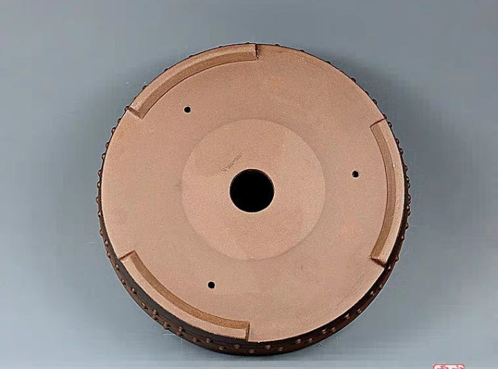 Quality round drum bonsai pot - 35cm