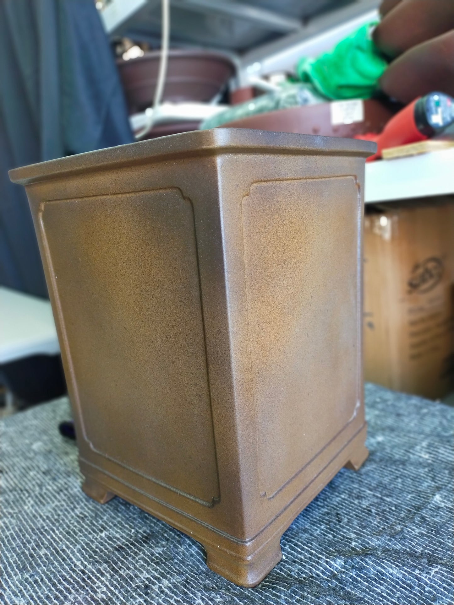 Quality cascade / semi-cascade bonsai pot - 24cm