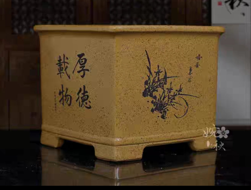 Quality cascade / semi-cascade bonsai pot - 25cm