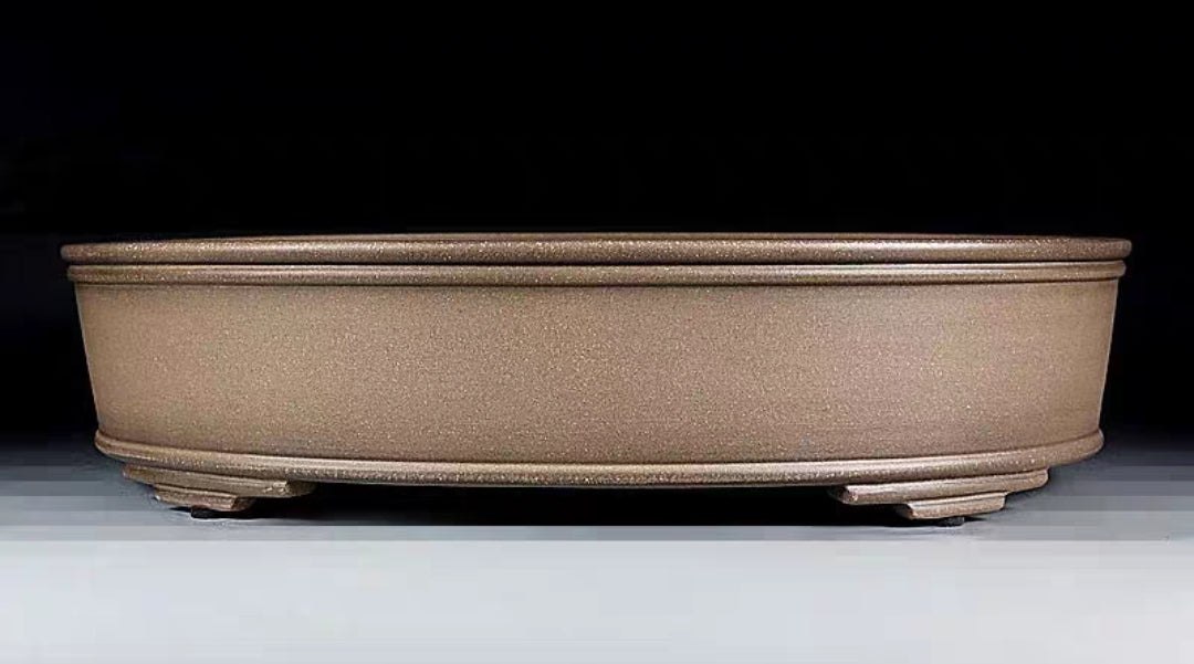 Quality oval bonsai pot - 34cm