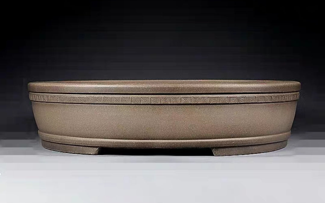 Quality oval bonsai pot - 34cm