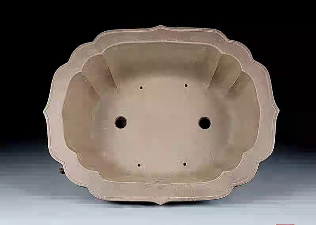 Quality rectangular bonsai pot - 31 cm