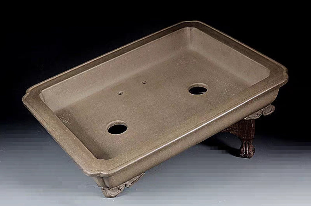 Quality rectangular bonsai pot - 33cm