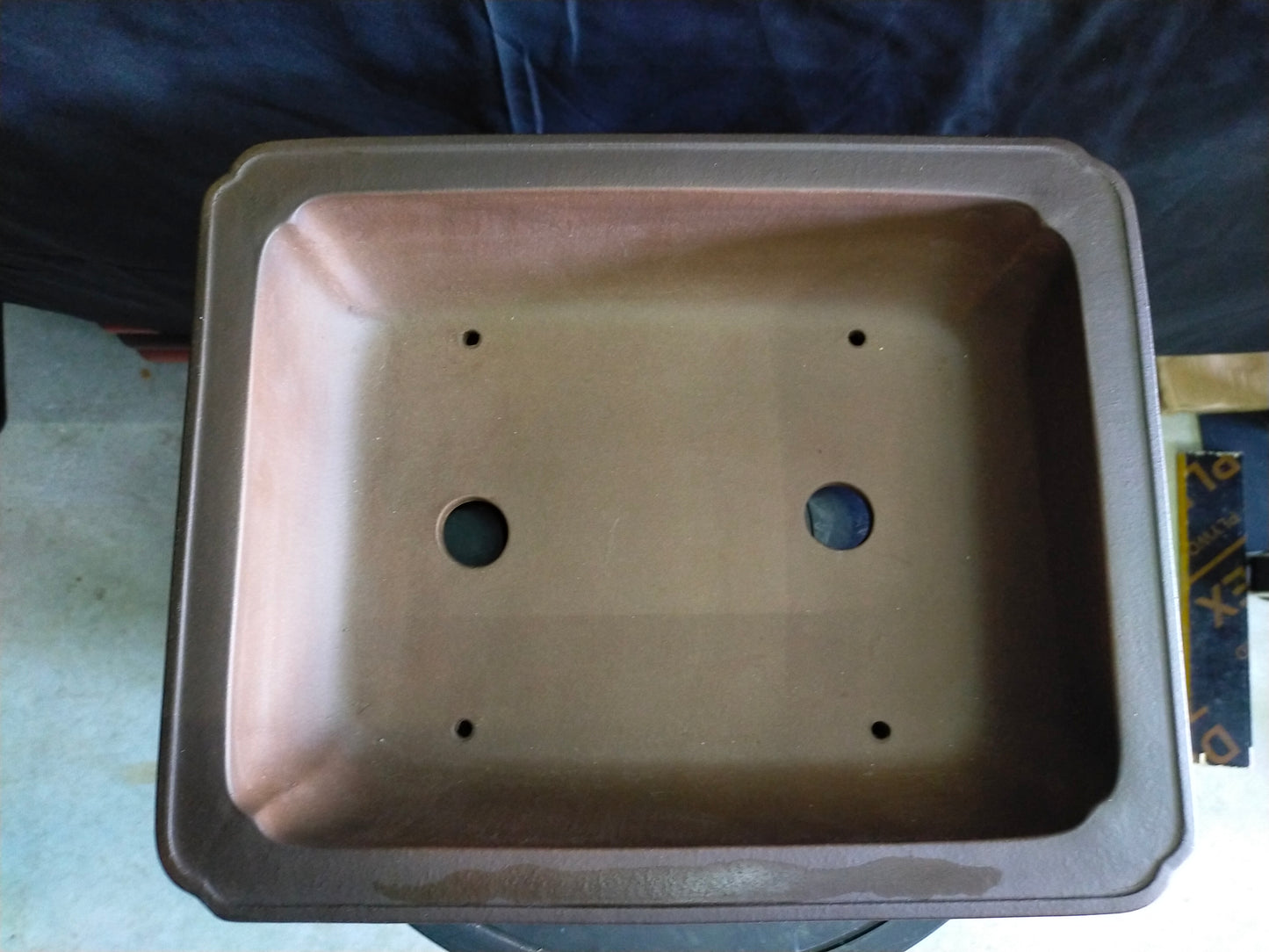 Quality rectangular bonsai pot - 35cm
