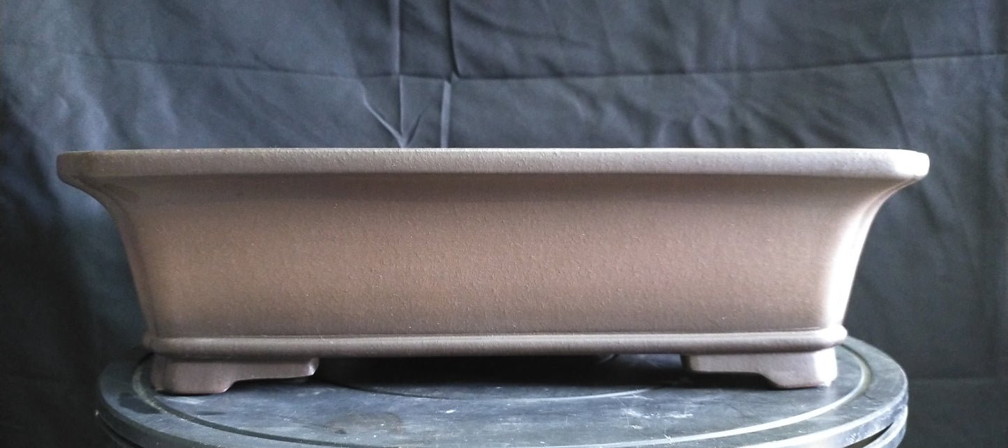 Quality rectangular bonsai pot - 35cm
