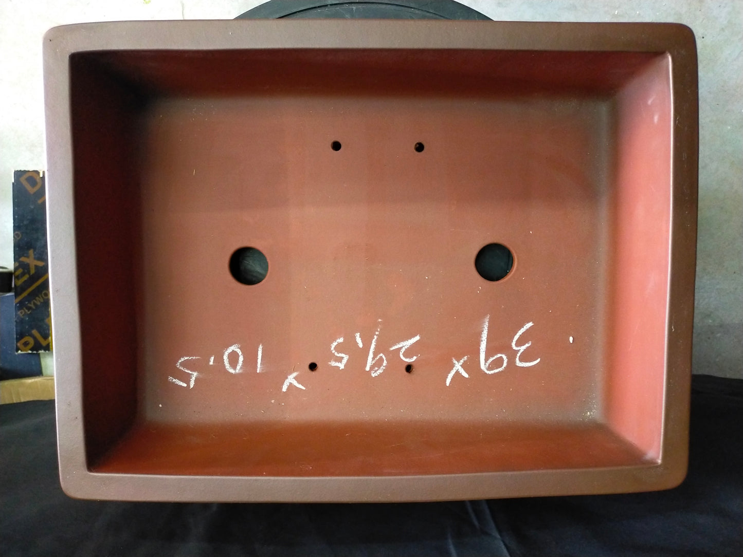 Quality rectangular bonsai pot - 39cm