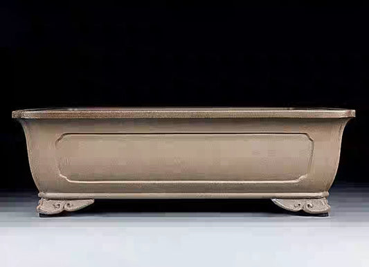 Quality rectangular bonsai pot - 38cm