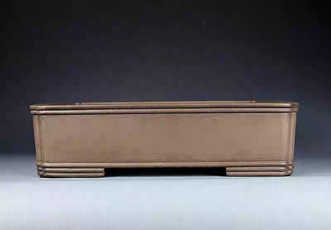 Quality rectangular bonsai pot - 45cm