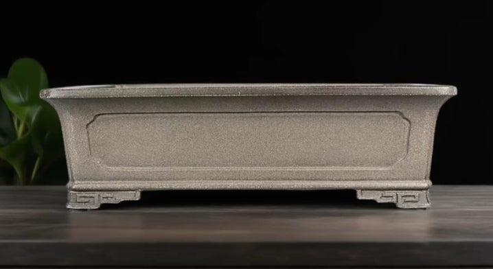 Quality rectangular bonsai pot - 32cm