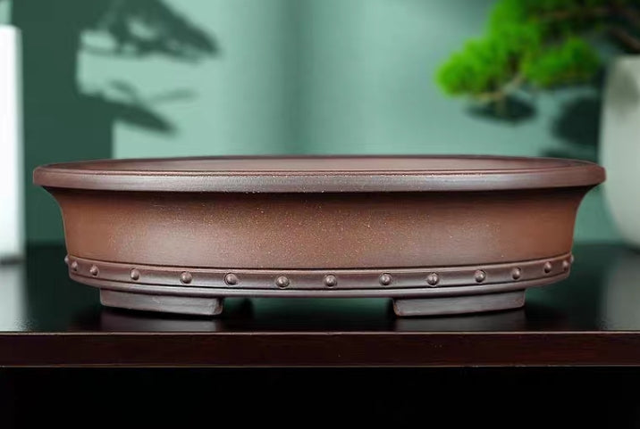 Quality oval bonsai pot - 33cm