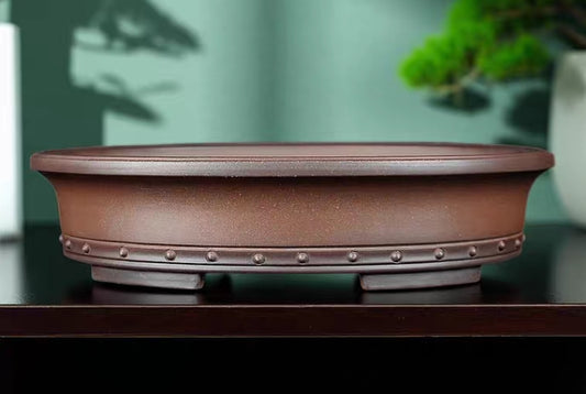 Quality oval bonsai pot - 33cm