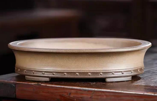 Quality oval bonsai pot - 33cm