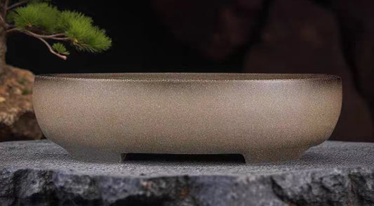 Quality oval bonsai pot - 30 cm