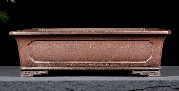 Quality rectangular bonsai pot - 32cm