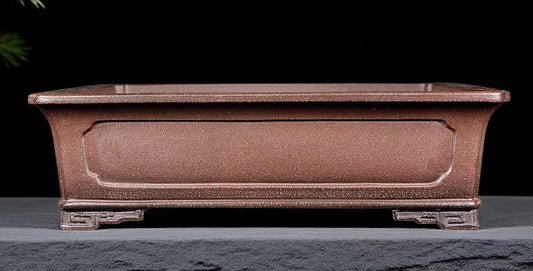 Quality rectangular bonsai pot - 32cm