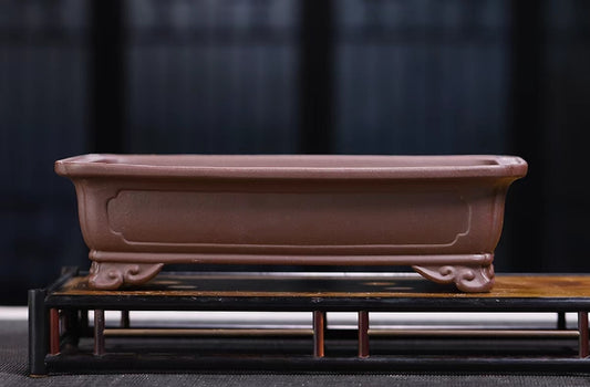 Beautiful rectangular bonsai pot - 28cm