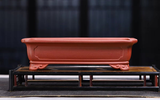 Beautiful rectangular bonsai pot - 28cm