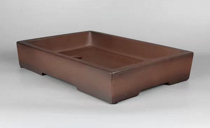 Quality rectangular bonsai pot - 34cm
