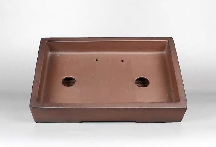 Quality rectangular bonsai pot - 34cm