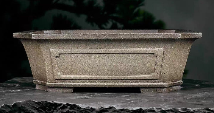 Quality rectangular bonsai pot - 40cm