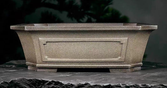 Quality rectangular bonsai pot - 40cm