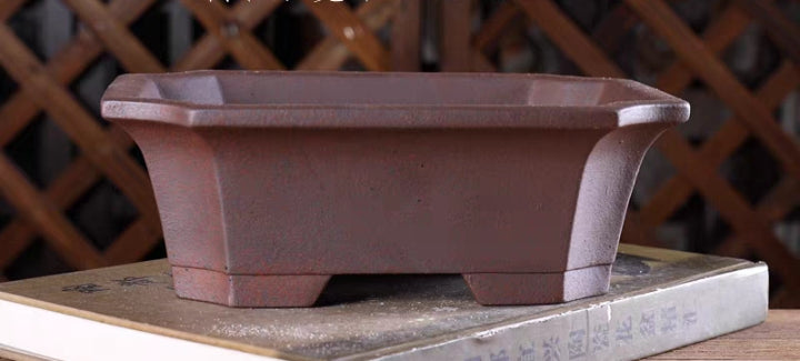 Beautiful rectangular bonsai pot - 21cm