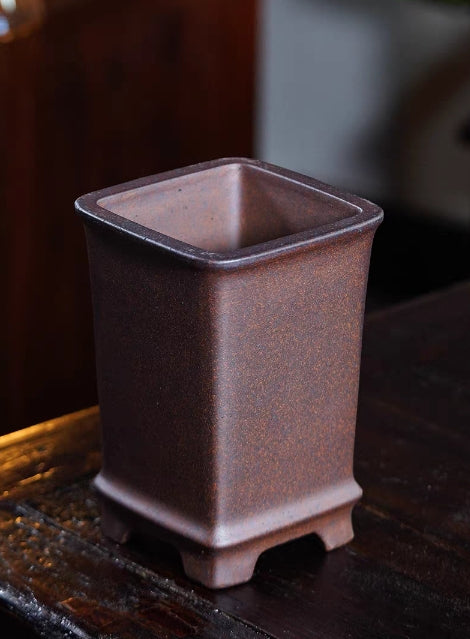 Beautiful cascade bonsai pot - 14*14*21cm