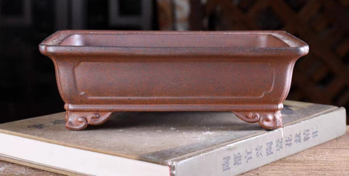 Beautiful rectangular bonsai pot - 24cm