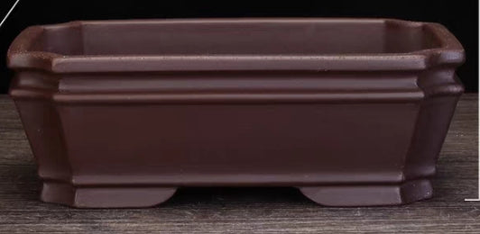 Beautiful rectangular bonsai pot - 21cm