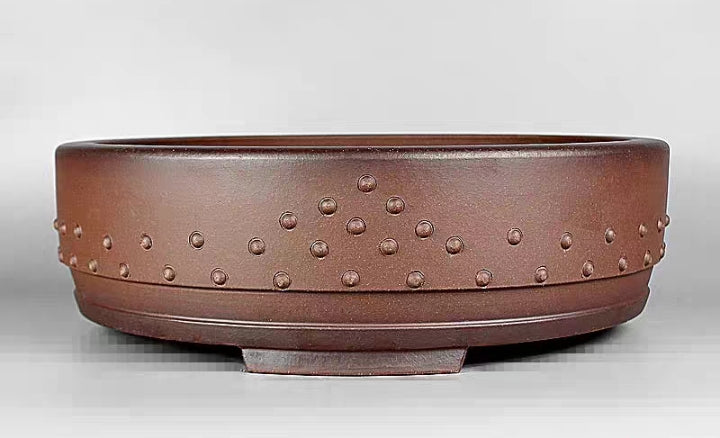 Quality round drum bonsai pot - 40cm