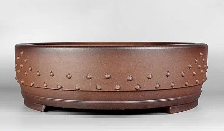 Quality round drum bonsai pot - 40cm