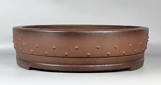 Quality round drum bonsai pot - 48cm