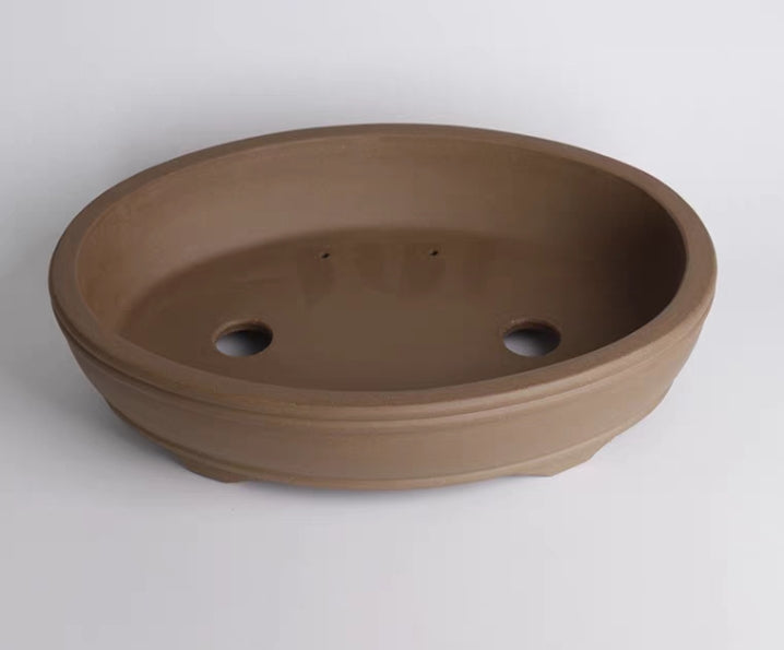 Quality oval bonsai pot - 34.5cm