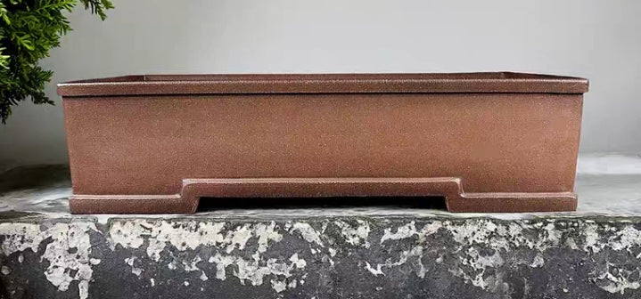 Quality rectangular bonsai pot - 34cm