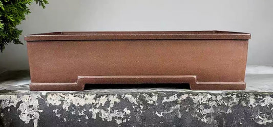Quality rectangular bonsai pot - 34cm