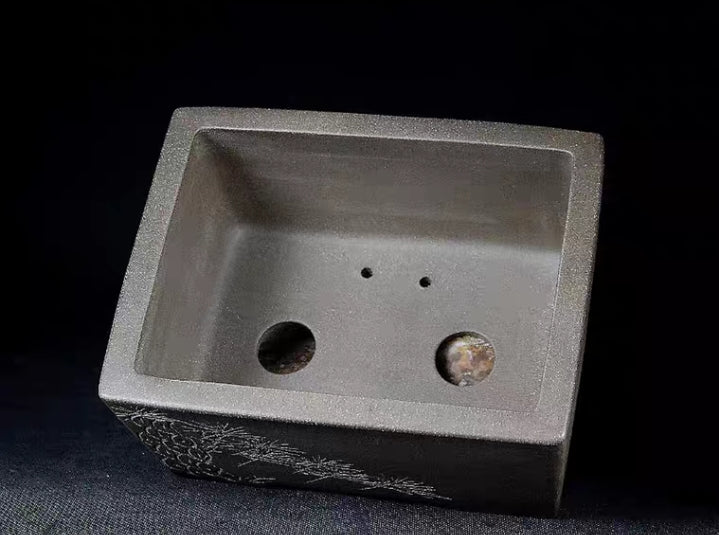 Quality rectangular bonsai pot - 20cm