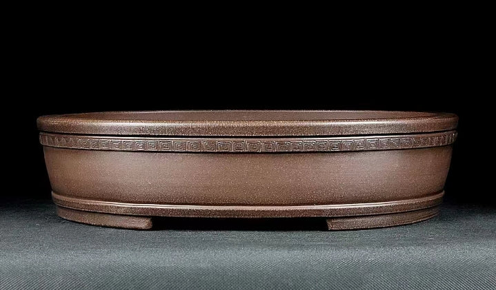 Quality oval bonsai pot - 34.5cm