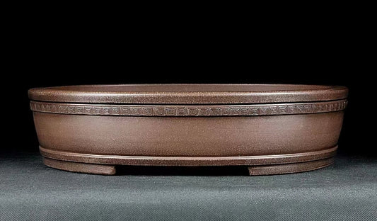 Quality oval bonsai pot - 34.5cm