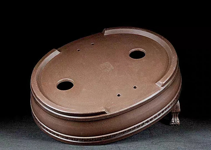 Quality oval bonsai pot - 34.5cm