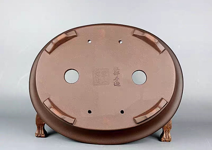 Quality oval bonsai pot - 33.5cm