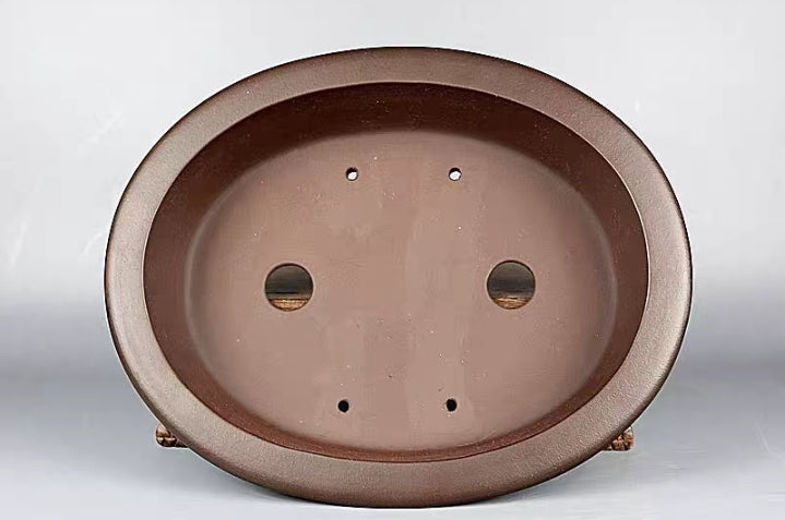 Quality oval bonsai pot - 33.5cm