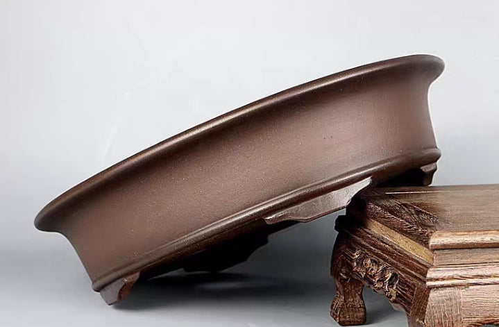 Quality oval bonsai pot - 33.5cm