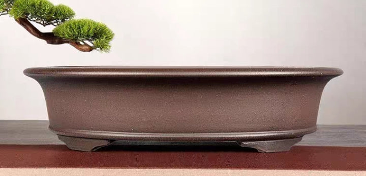 Quality oval bonsai pot - 33.5cm