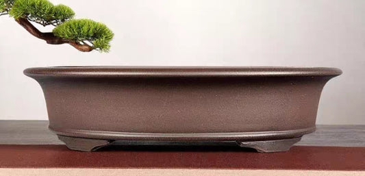 Quality oval bonsai pot - 33.5cm