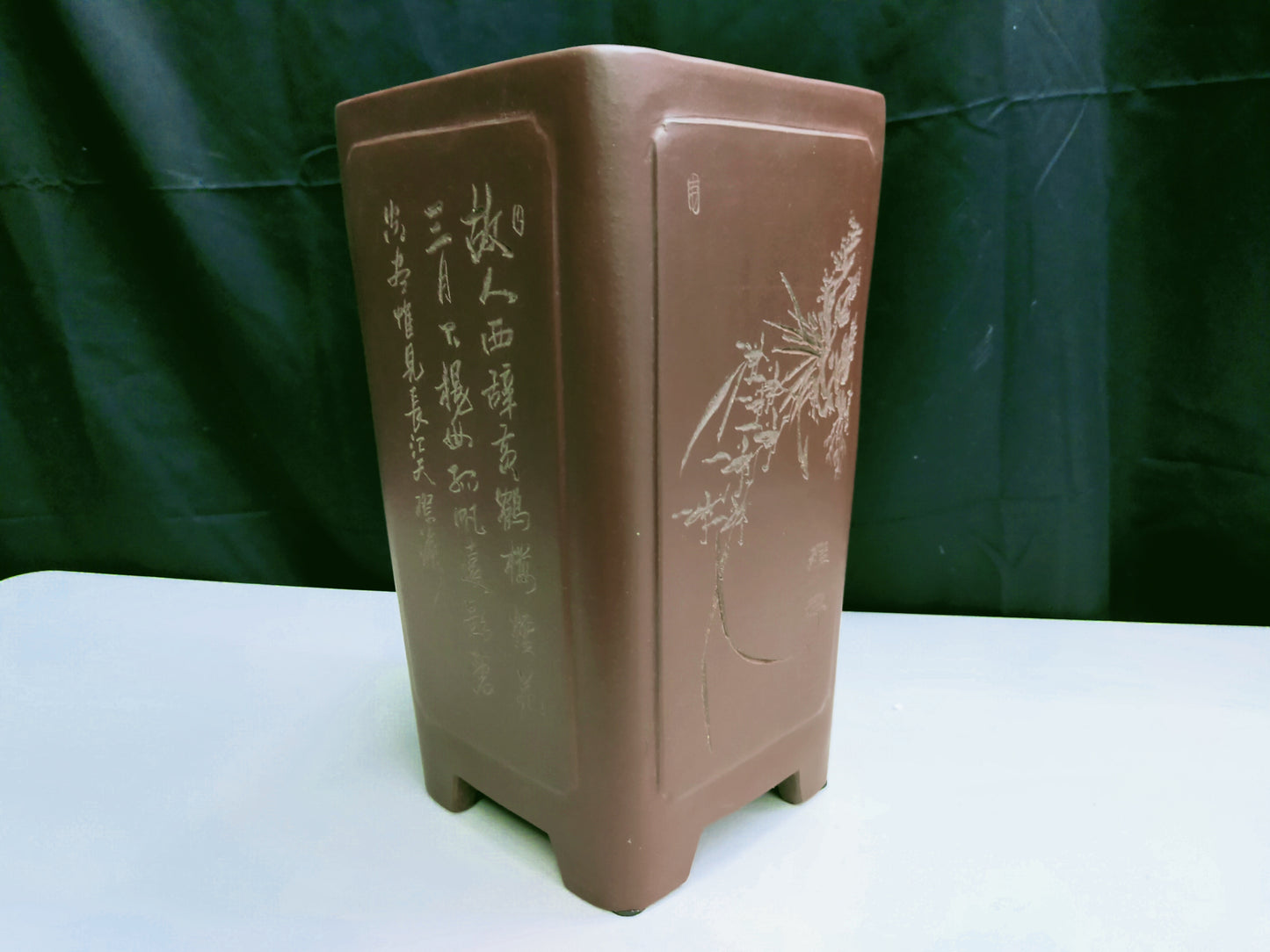 Quality cascade / semi-cascade bonsai pot - 17cm