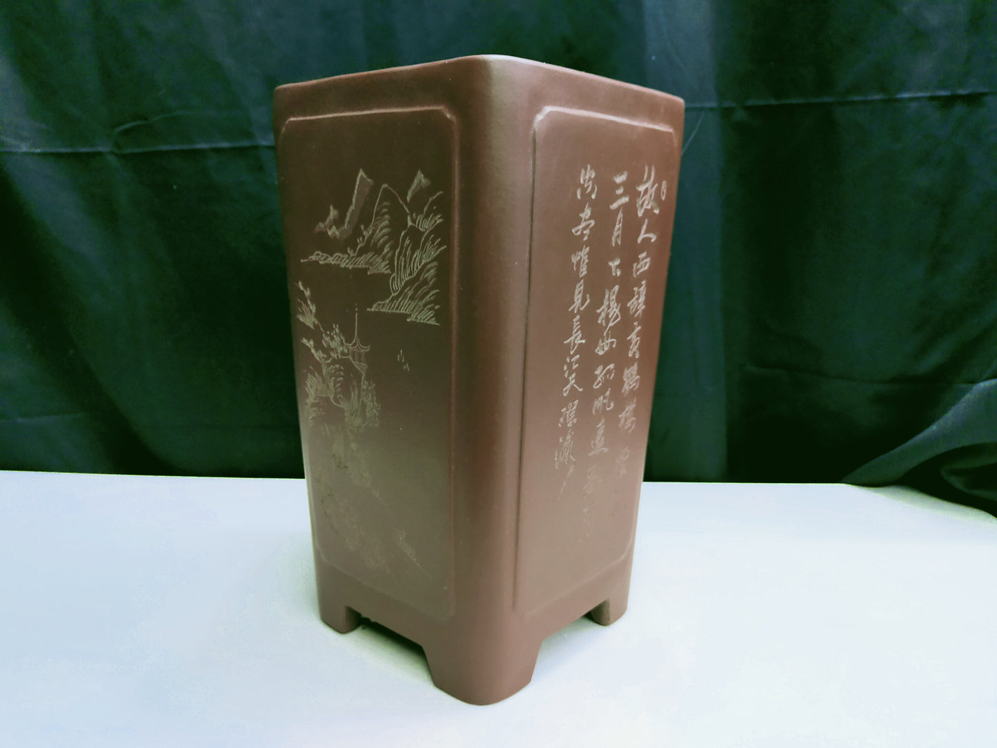 Quality cascade / semi-cascade bonsai pot - 17cm