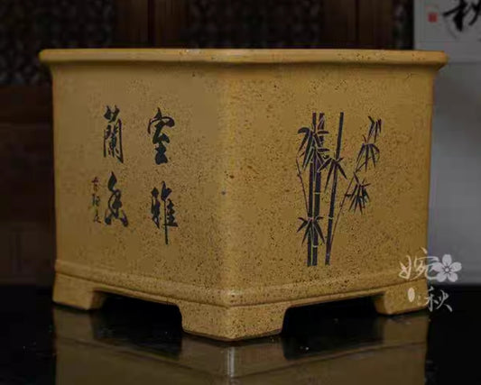 Quality cascade / semi-cascade bonsai pot - 25cm
